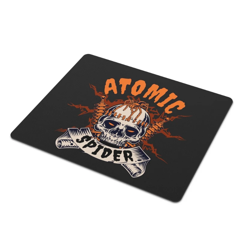 Atomic Spider Square Rubber Mouse Pad