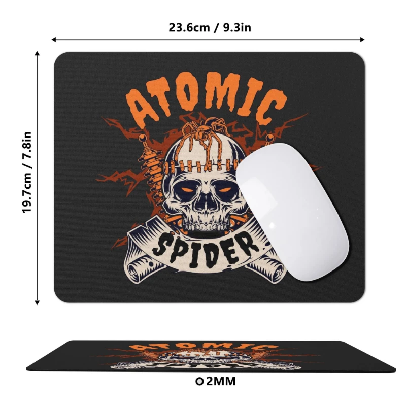 Atomic Spider Square Rubber Mouse Pad