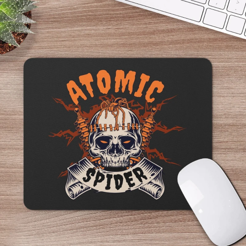 Atomic Spider Square Rubber Mouse Pad