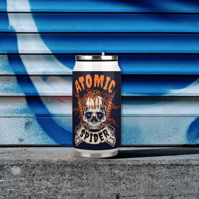 Atomic Spider 300ml Stainless Steel Can Shaped Soda Cup Travel Tumbler