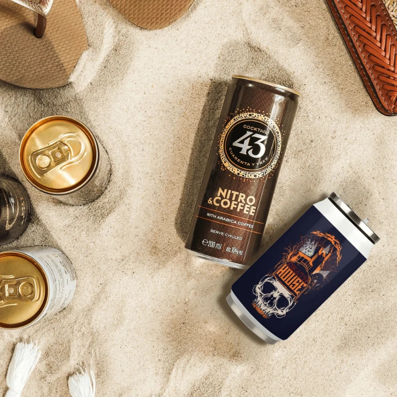 Death House 300ml Stainless Steel Can Shaped Soda Cup Travel Tumbler
