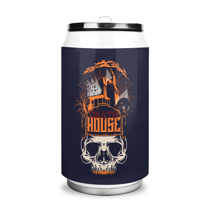 Death House 300ml Stainless Steel Can Shaped Soda Cup Travel Tumbler