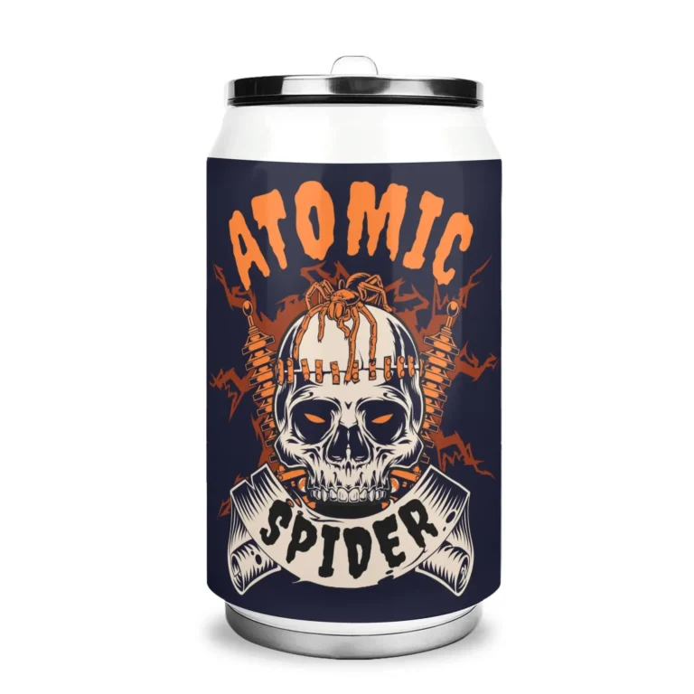 Atomic Spider 300ml Stainless Steel Can Shaped Soda Cup Travel Tumbler
