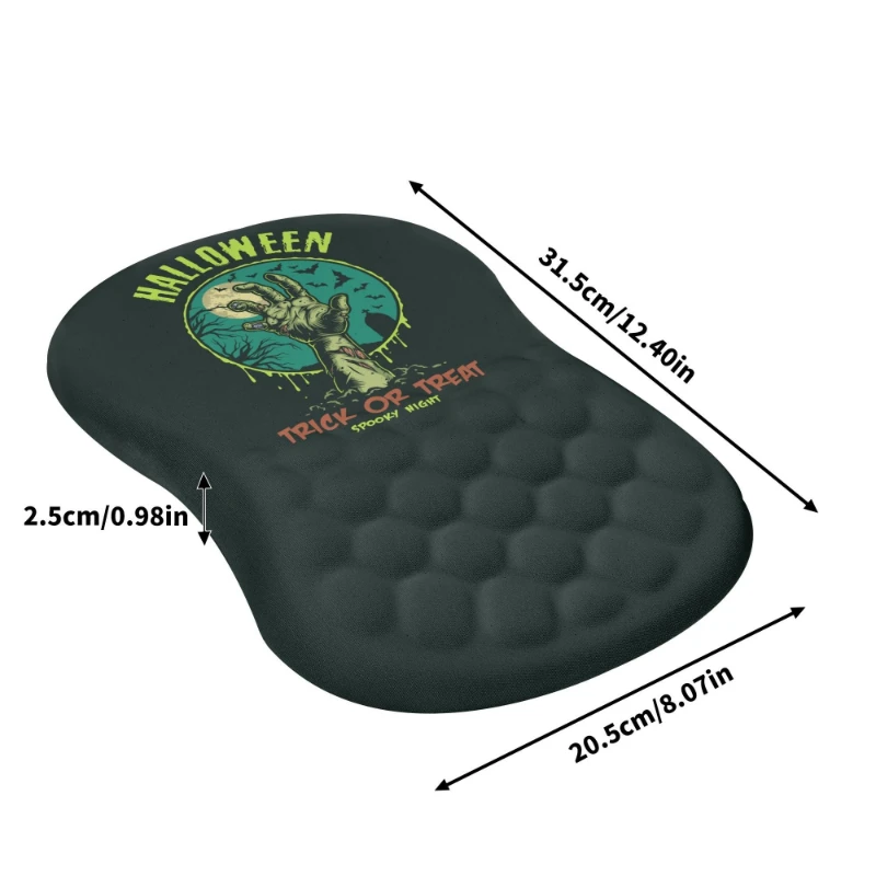 Halloween Zombie Hand Trick or Treat Comfortable Mouse Pad Wrist Support +