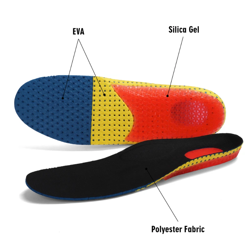 PA Comfort Massaging Shoe Insole Orthotic Gel Run Cushion
