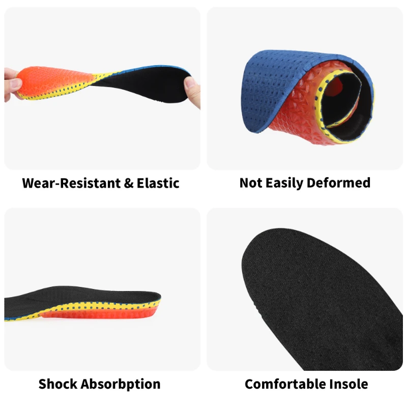 PA Comfort Massaging Shoe Insole Orthotic Gel Run Cushion