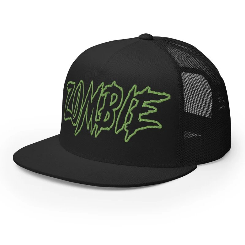 5-panel-trucker-cap-black-left-front-66cca7203e9ca Zombie Multicolour Classic Trucker Cap