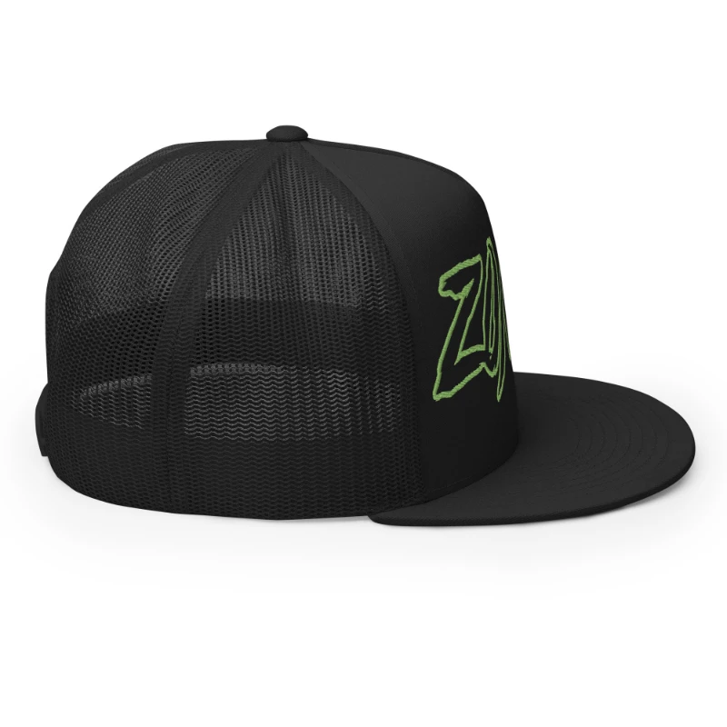 5-panel-trucker-cap-black-right-66cca7203eae5 Zombie Multicolour Classic Trucker Cap