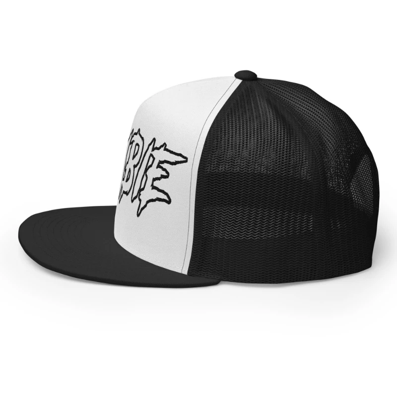 5-panel-trucker-cap-black-white-black-left-66cca399a40c7 Zombie Multicolour Classic Trucker Cap