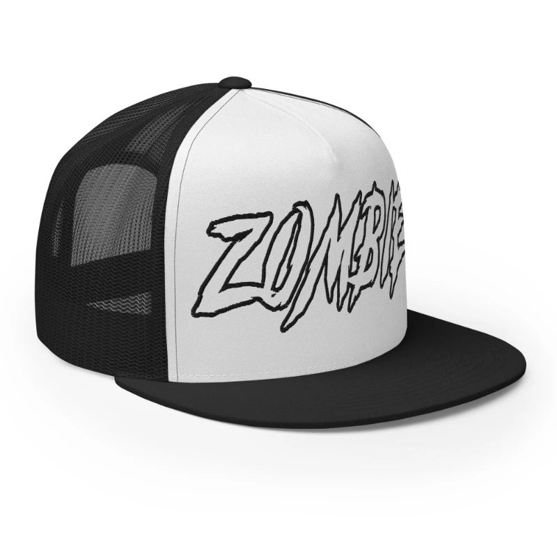 5-panel-trucker-cap-black-white-black-right-front-66cca399a4408 Zombie Multicolour Classic Trucker Cap