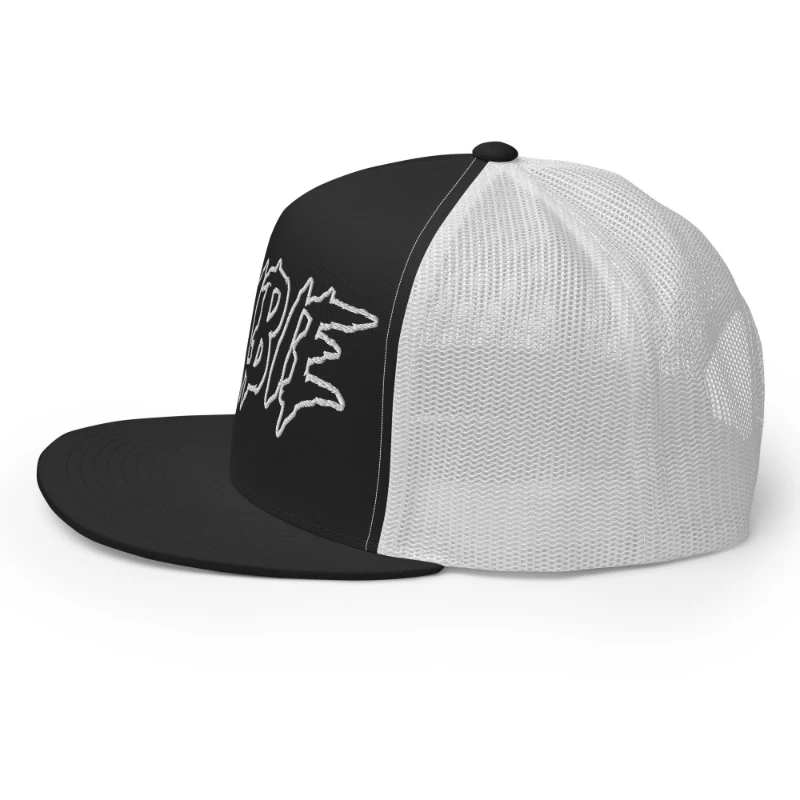 5-panel-trucker-cap-black-white-left-66cca2c96bb25 Zombie Multicolour Classic Trucker Cap