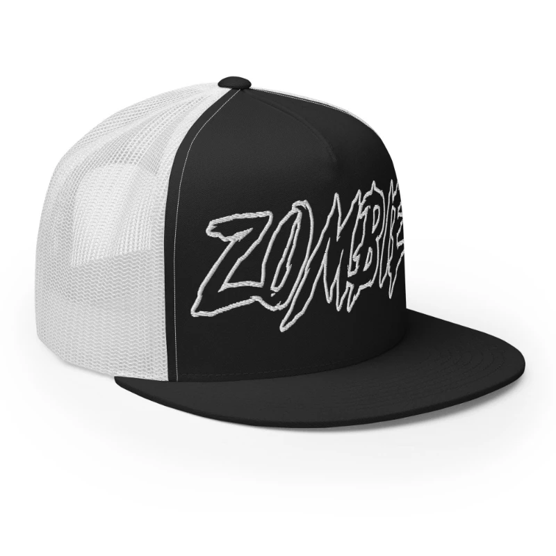5-panel-trucker-cap-black-white-right-front-66cca2c96bea9 Zombie Multicolour Classic Trucker Cap