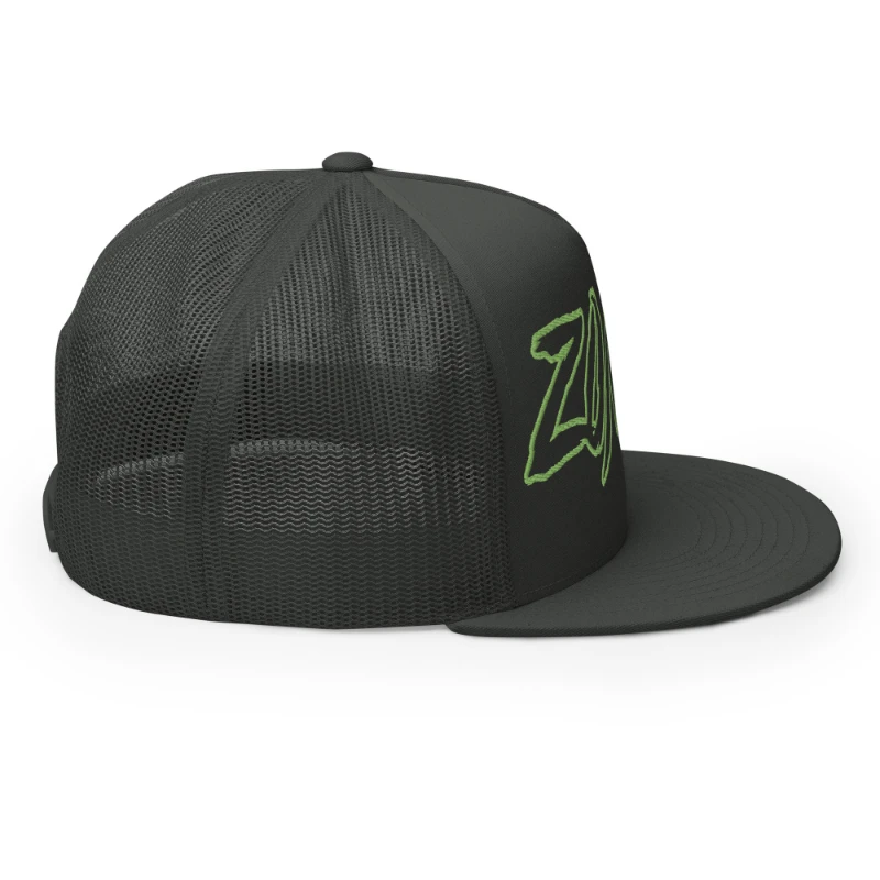 5-panel-trucker-cap-charcoal-right-66cca7203fe35 Zombie Multicolour Classic Trucker Cap