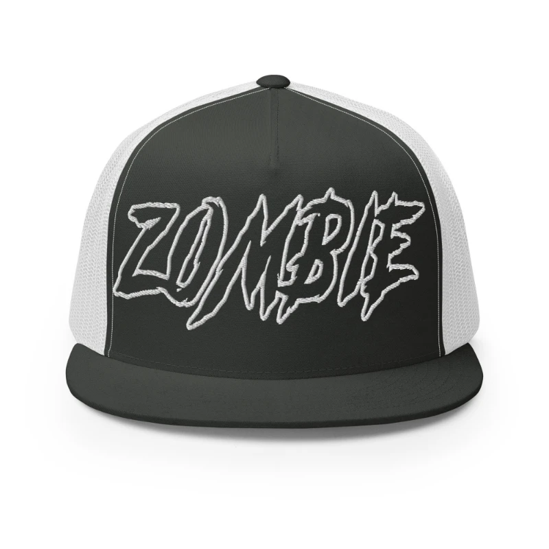 5-panel-trucker-cap-charcoal-white-front-66cca2c96ccd0 Zombie Multicolour Classic Trucker Cap