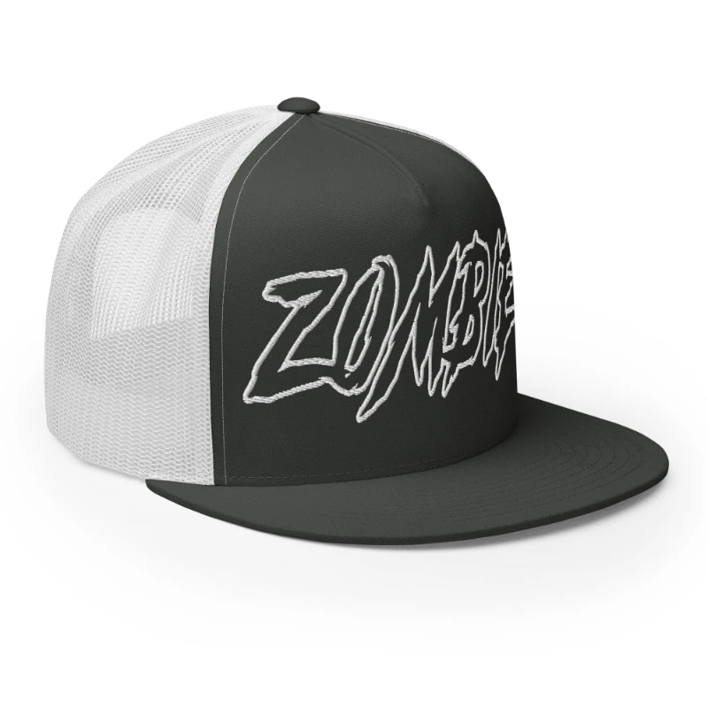5-panel-trucker-cap-charcoal-white-right-front-66cca2c96d1f6 Zombie Multicolour Classic Trucker Cap