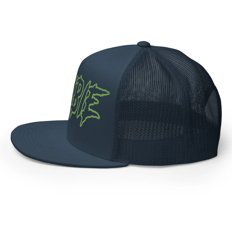 5-panel-trucker-cap-navy-left-66cca7203f1c6 Zombie Multicolour Classic Trucker Cap