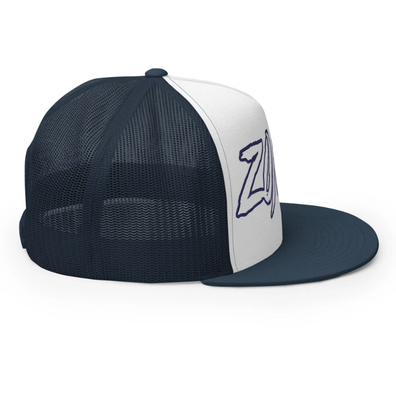 5-panel-trucker-cap-navy-white-navy-right-66cca4aa655a7 Zombie Multicolour Classic Trucker Cap