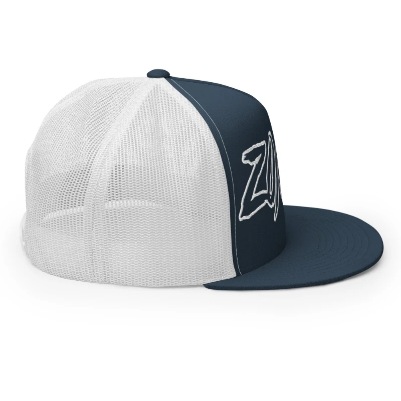 5-panel-trucker-cap-navy-white-right-66cca2c96c693 Zombie Multicolour Classic Trucker Cap