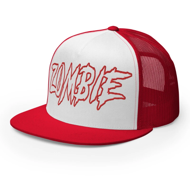 5-panel-trucker-cap-red-white-red-left-front-66cca42cf039b Zombie Multicolour Classic Trucker Cap
