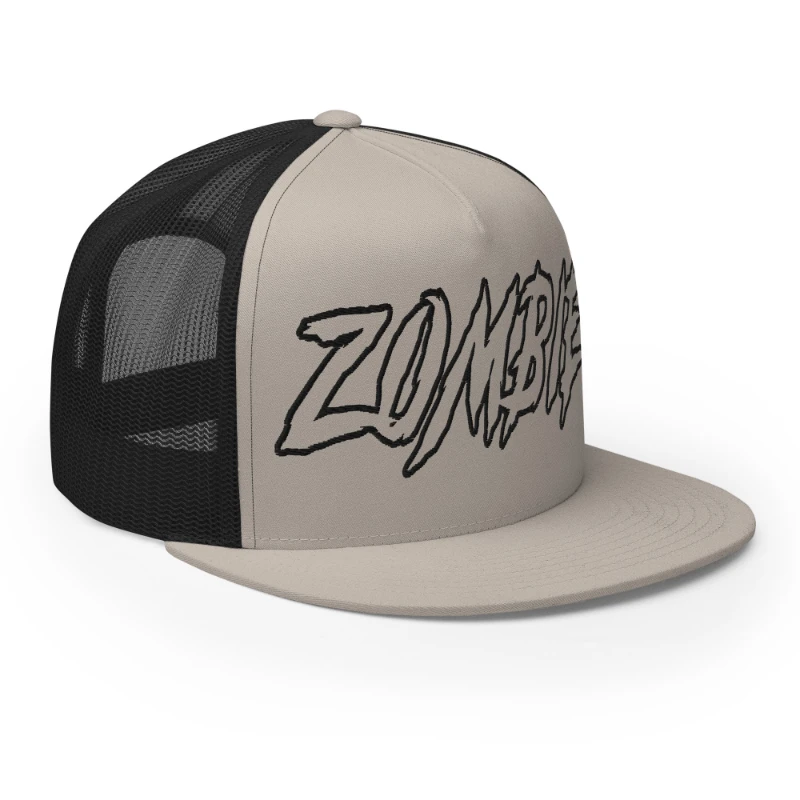 5-panel-trucker-cap-silver-black-right-front-66cca399a3b0d Zombie Multicolour Classic Trucker Cap