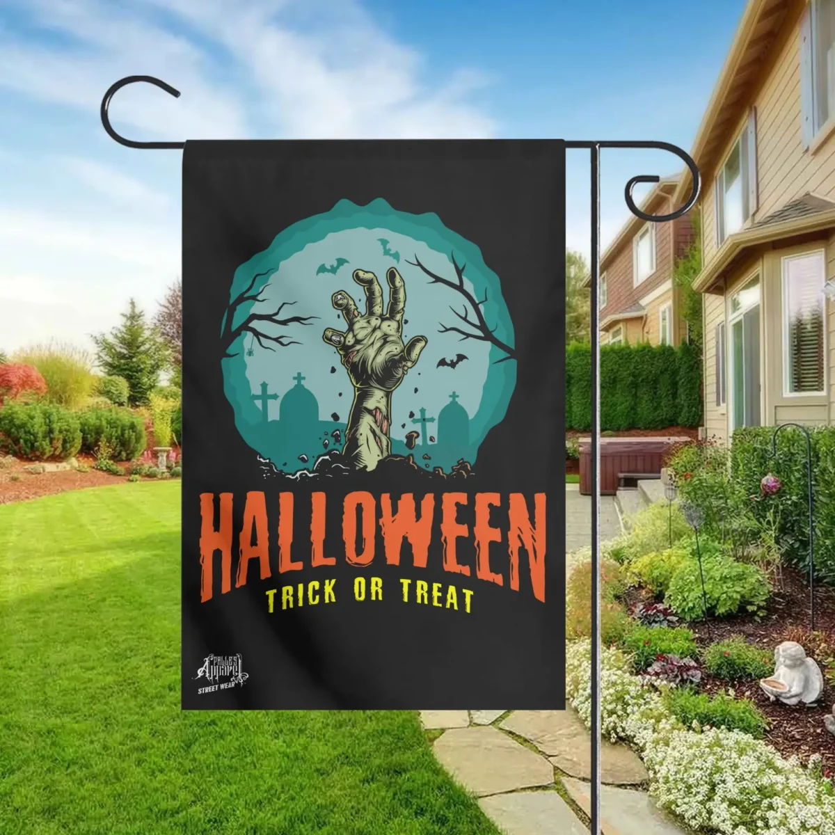 Halloween Zombie Hand Trick or Treat 2 Comfortable Mouse Pad Wrist Support +