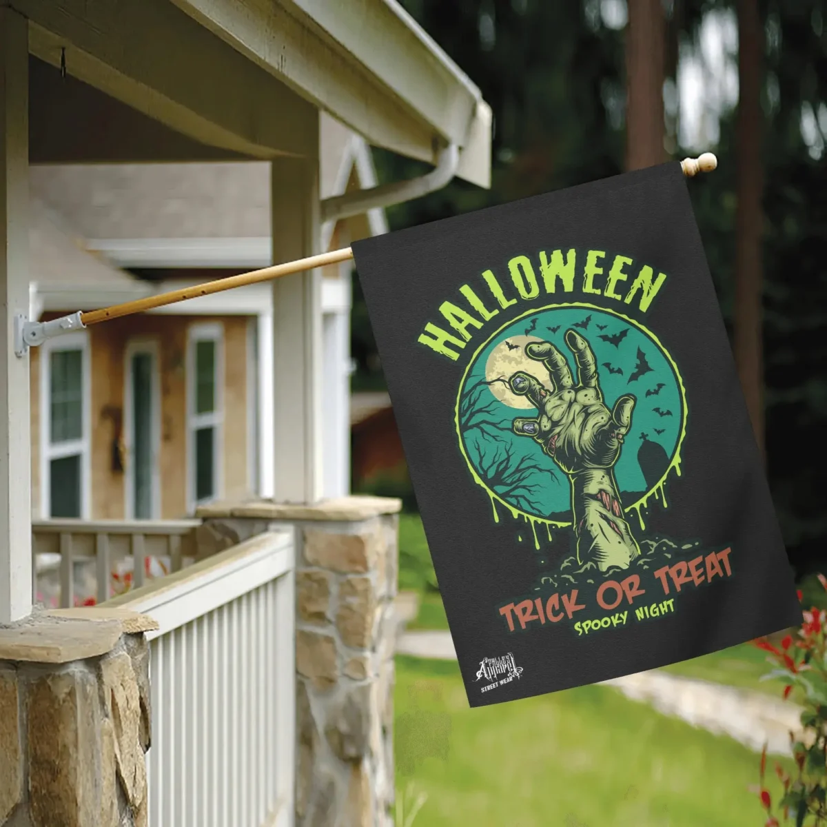 Halloween Zombie Hand Trick or Treat Comfortable Mouse Pad Wrist Support +