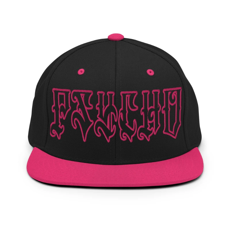 classic-snapback-black-neon-pink-front-66c0988fbfb39 Psycho Multicolour Classic Snapback Hats