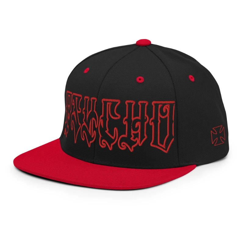 classic-snapback-black-red-left-front-66c0944356f03 Psycho Multicolour Classic Snapback Hats