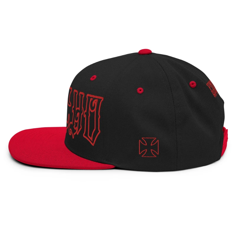 classic-snapback-black-red-left-side-66c09443568e9 Psycho Multicolour Classic Snapback Hats