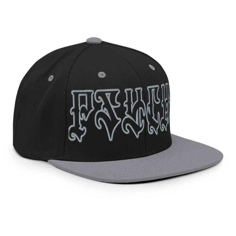 classic-snapback-black-silver-right-front-66c09b1478266 Psycho Multicolour Classic Snapback Hats