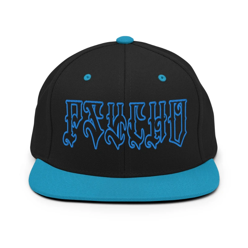 classic-snapback-black-teal-front-66c099cad1805 Psycho Multicolour Classic Snapback Hats