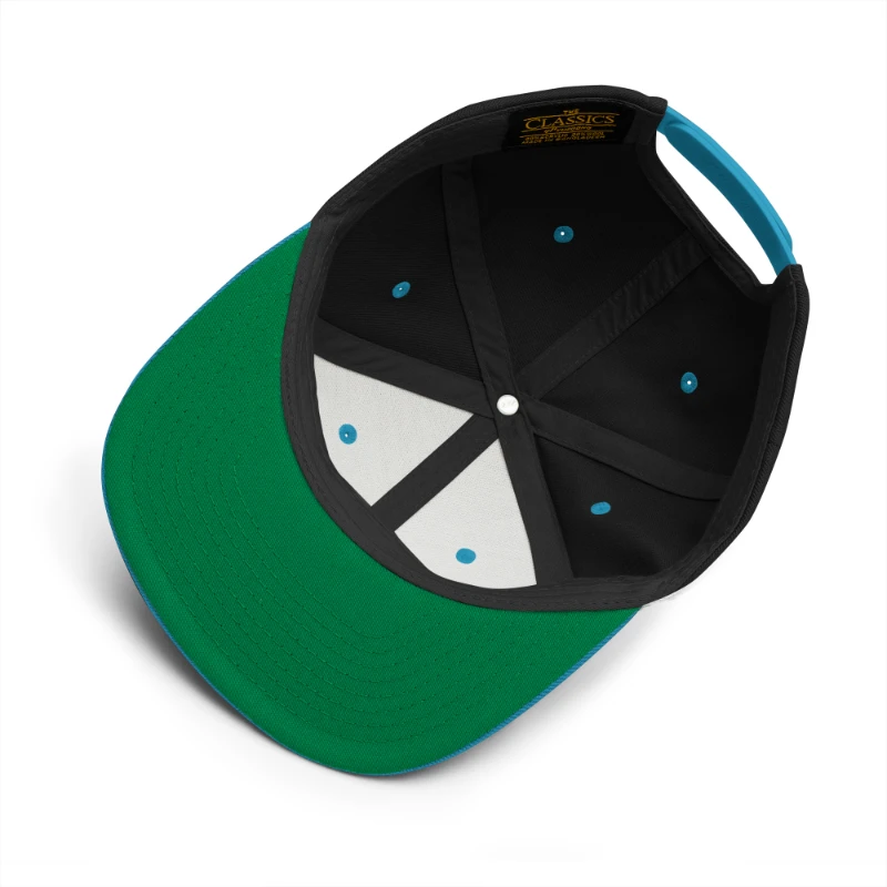 classic-snapback-black-teal-product-details-66c099cad2eb2 Psycho Multicolour Classic Snapback Hats