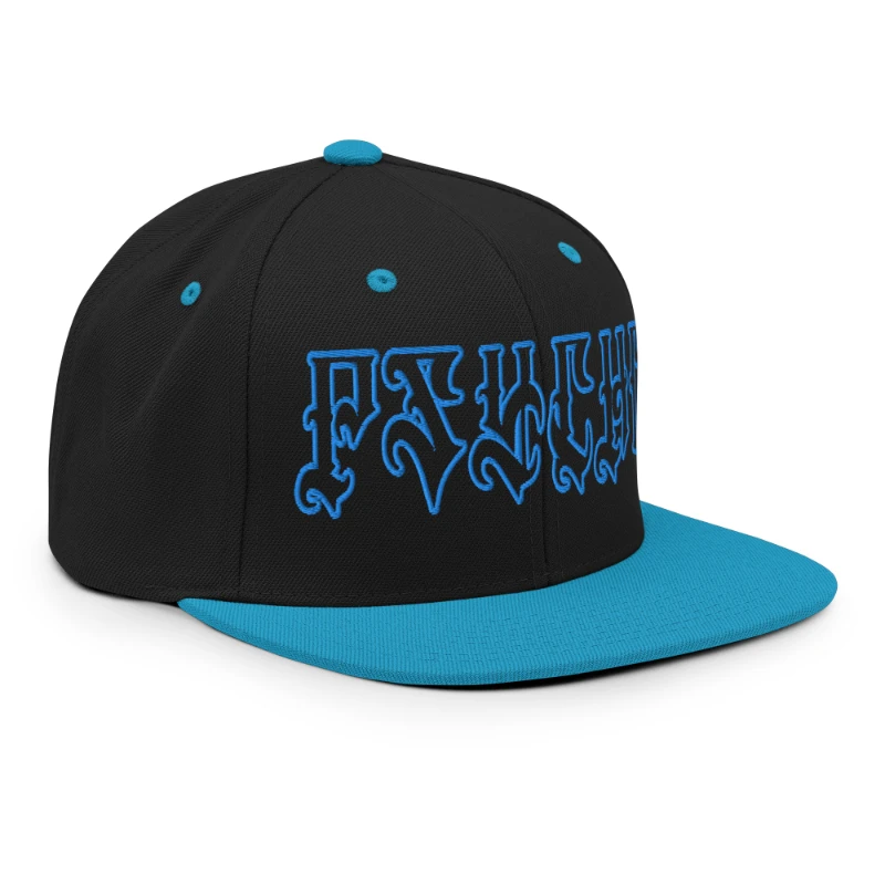 classic-snapback-black-teal-right-front-66c099cad20ff Psycho Multicolour Classic Snapback Hats