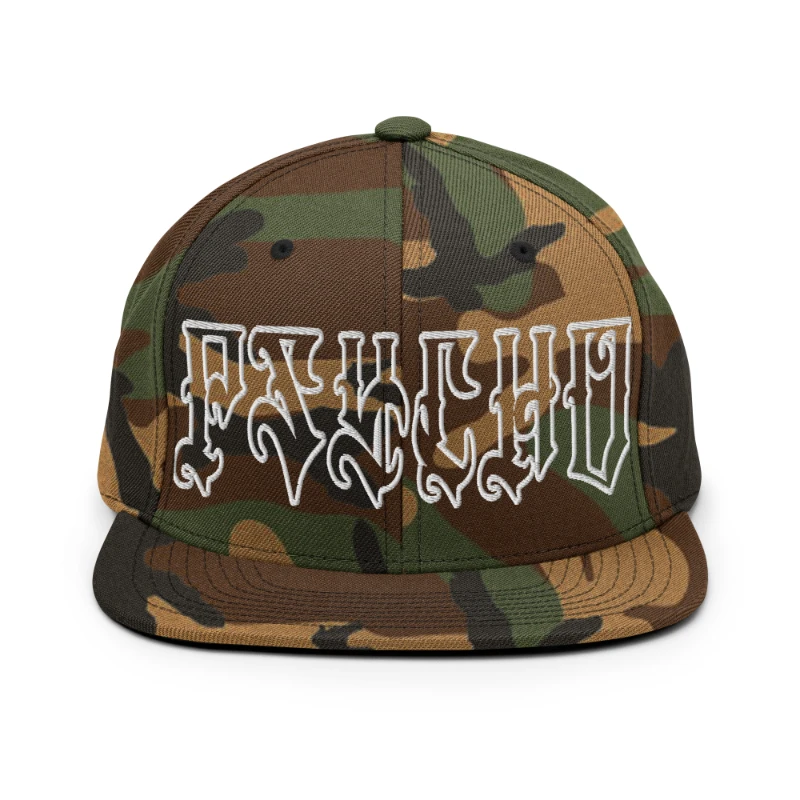 classic-snapback-green-camo-front-66c0962283998 Psycho Multicolour Classic Snapback Hats