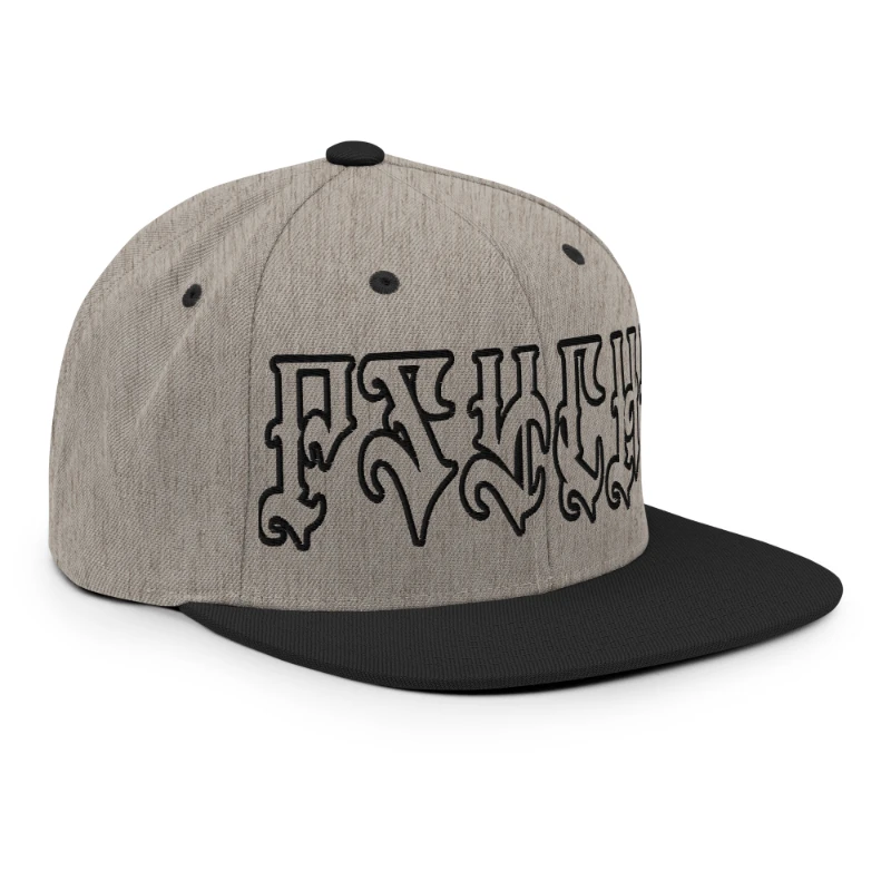 classic-snapback-heather-black-right-front-66c0a4e95166f Psycho Multicolour Classic Snapback Hats