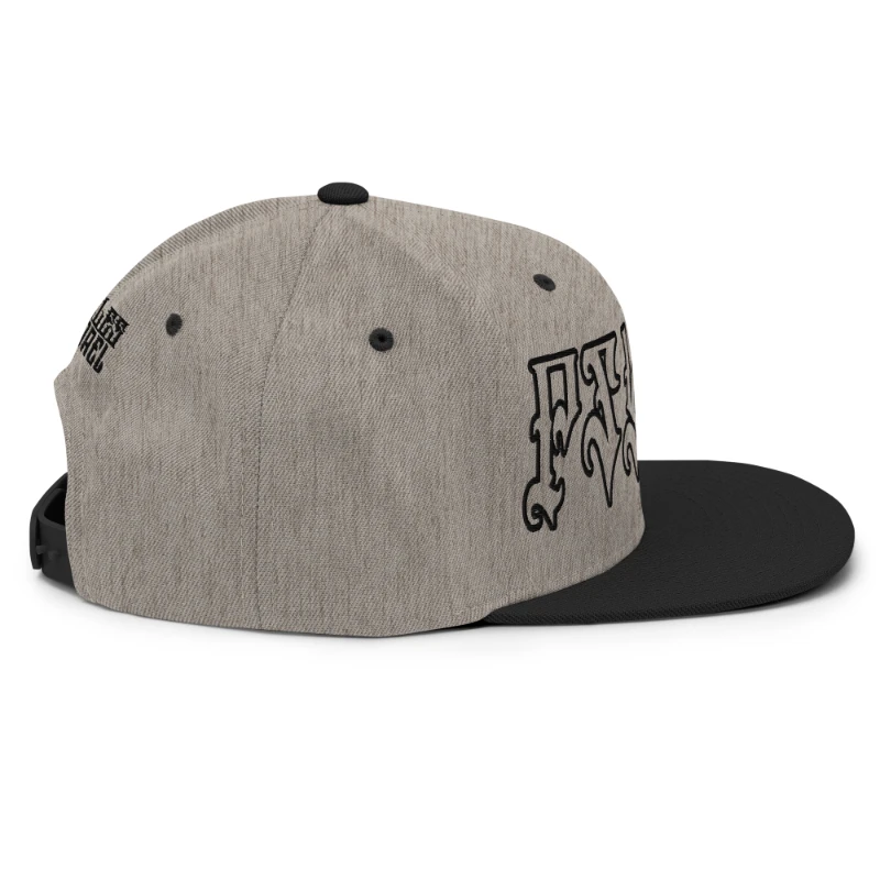 classic-snapback-heather-black-right-side-66c0a4e951926 Psycho Multicolour Classic Snapback Hats