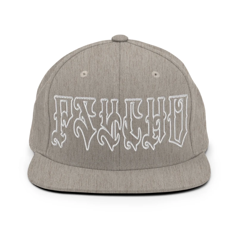 classic-snapback-heather-grey-front-66c09622dd53a Psycho Multicolour Classic Snapback Hats