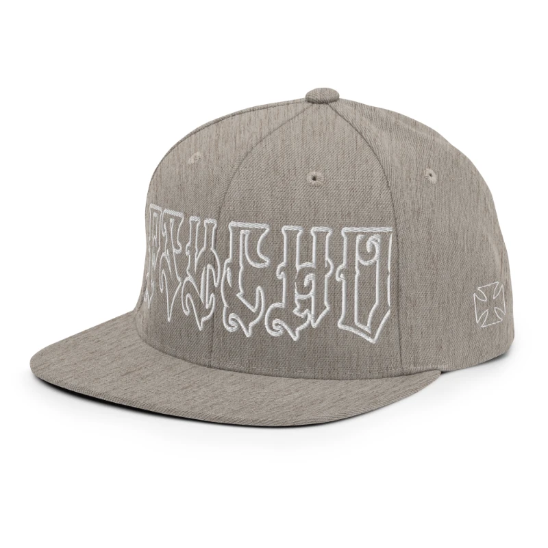 classic-snapback-heather-grey-left-front-66c096230f692 Psycho Multicolour Classic Snapback Hats