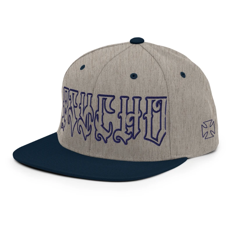 classic-snapback-heather-grey-navy-left-front-66c09c7ef36d6 Psycho Multicolour Classic Snapback Hats