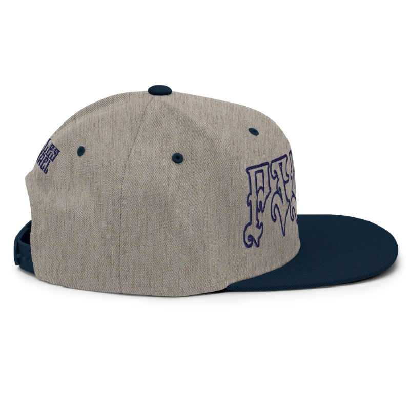 classic-snapback-heather-grey-navy-right-side-66c09c7ef1f87 Psycho Multicolour Classic Snapback Hats