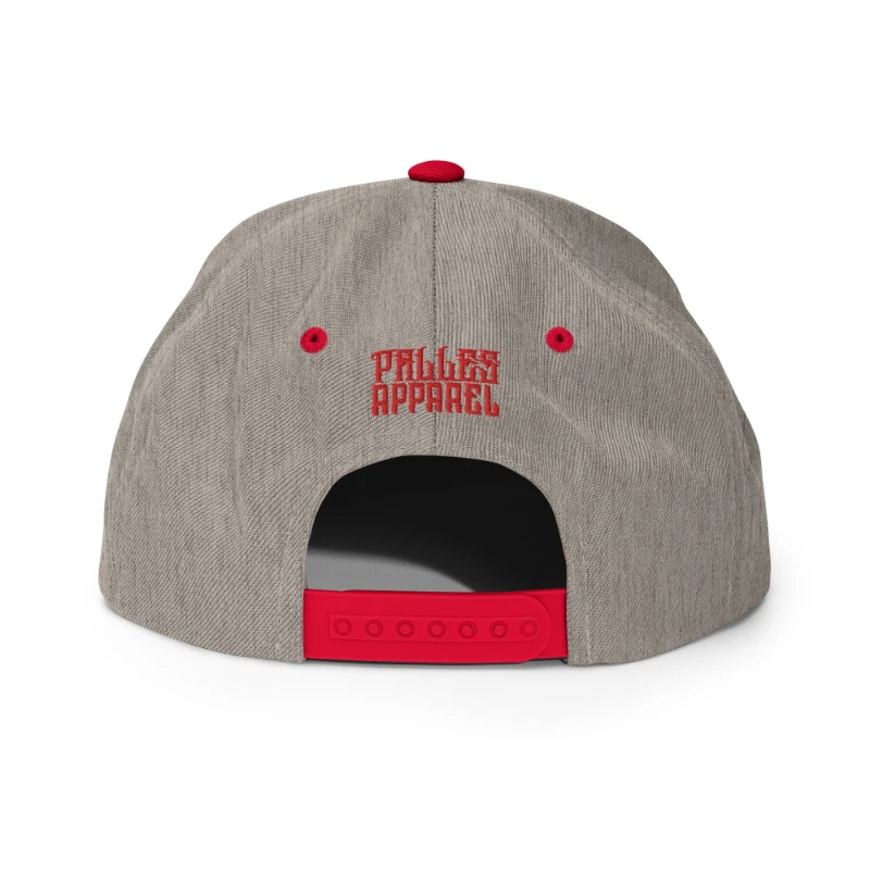 classic-snapback-heather-grey-red-back-66c094435e23c Psycho Multicolour Classic Snapback Hats