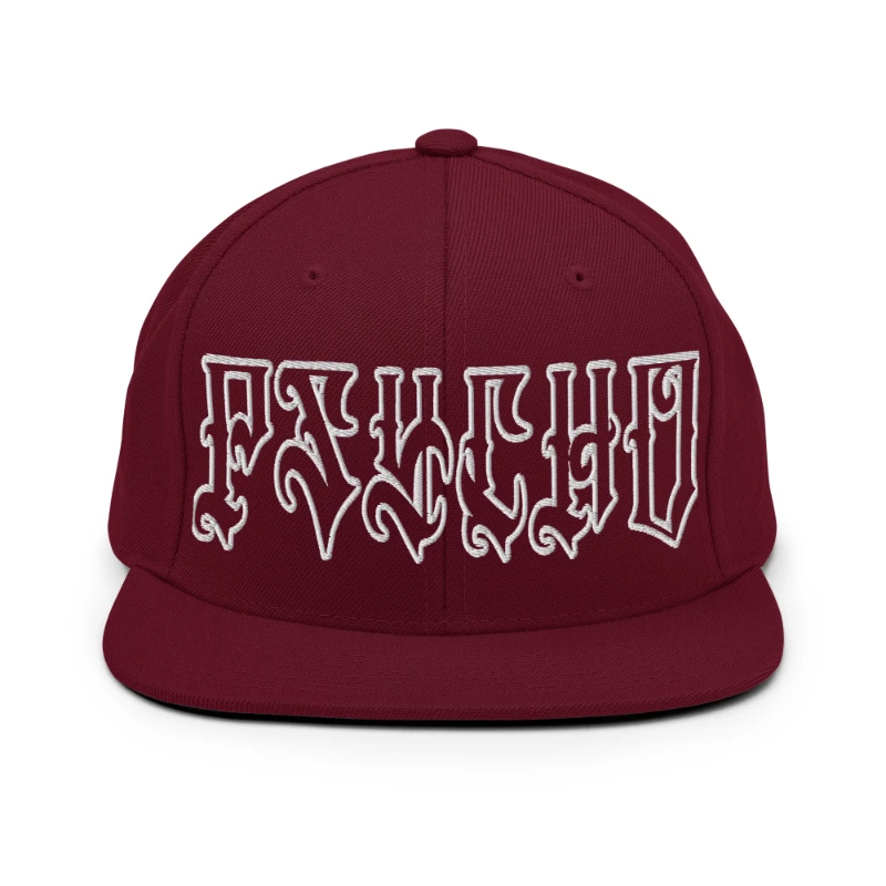 classic-snapback-maroon-front-66c096224fea4 Psycho Multicolour Classic Snapback Hats