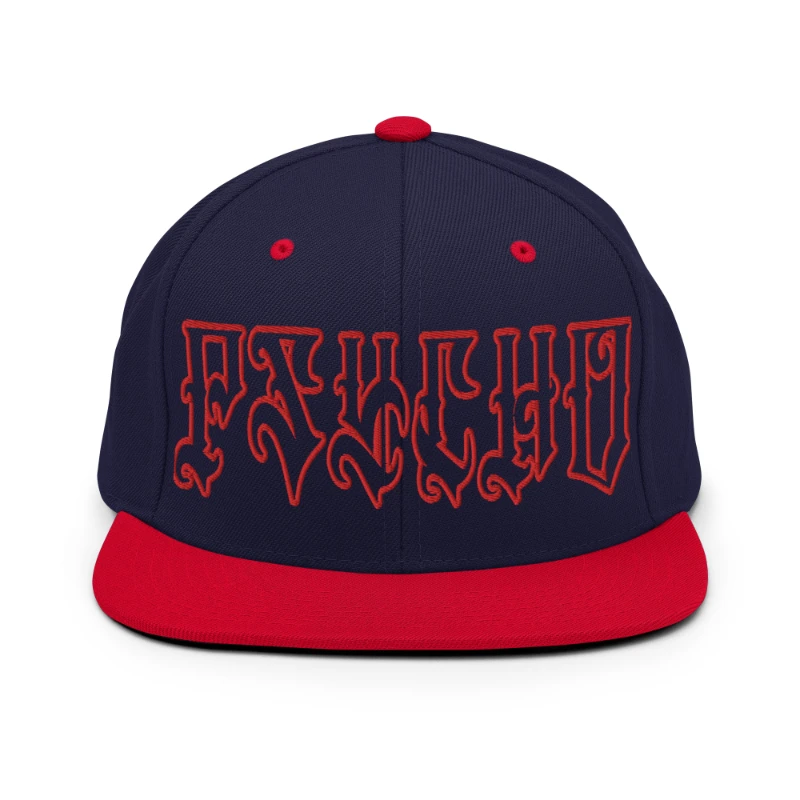 classic-snapback-navy-red-front-66c0944357147 Psycho Multicolour Classic Snapback Hats