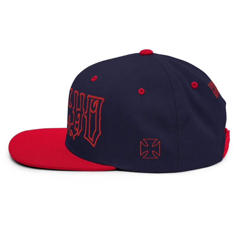classic-snapback-navy-red-left-side-66c094435ac0b Psycho Multicolour Classic Snapback Hats