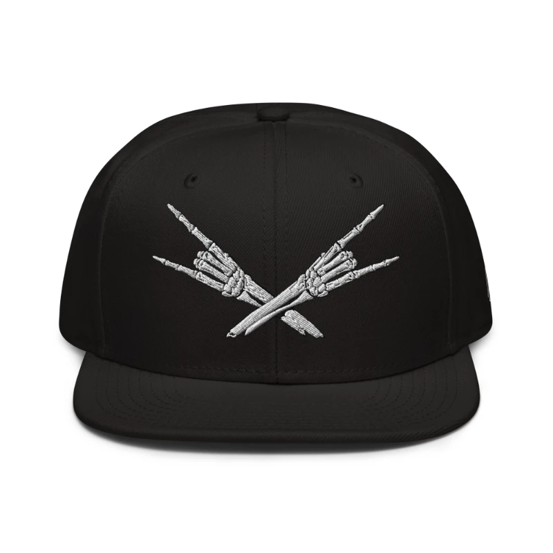 snapback-black-front-66bf52c3dbac0 Metal X Skeleton Hands Multicolour Snapback Hats