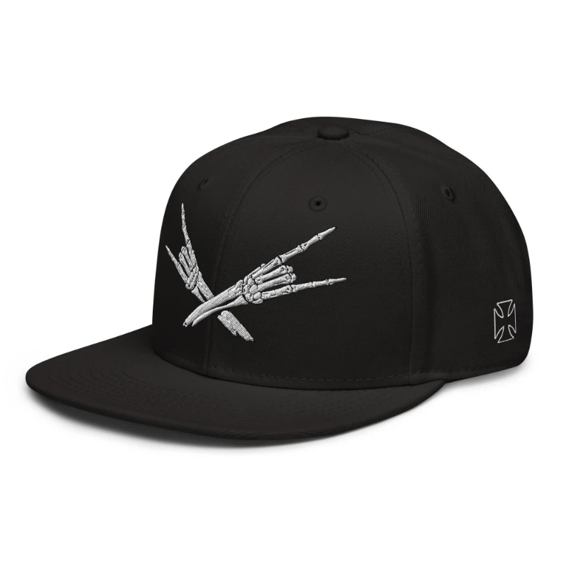 snapback-black-left-front-66bf52c3dcce4 Metal X Skeleton Hands Multicolour Snapback Hats