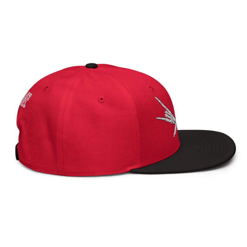 snapback-black-red-red-right-side-66bf63ac6472f Metal X Skeleton Hands Multicolour Snapback Hats