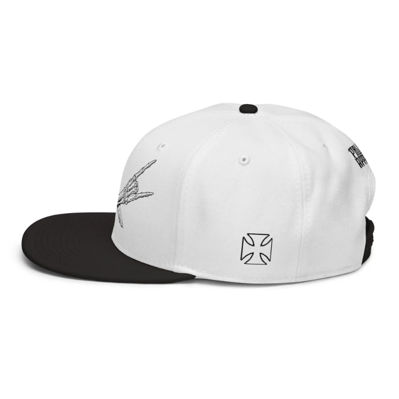 snapback-black-white-white-left-side-66bf5635e7b69 Metal X Skeleton Hands Multicolour Snapback Hats