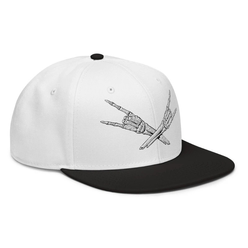 snapback-black-white-white-right-front-66bf5635e75a8 Metal X Skeleton Hands Multicolour Snapback Hats