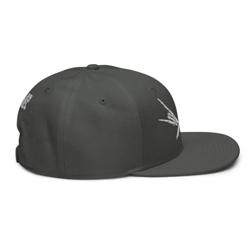 snapback-charcoal-gray-right-side-66bf52c413924 Metal X Skeleton Hands Multicolour Snapback Hats